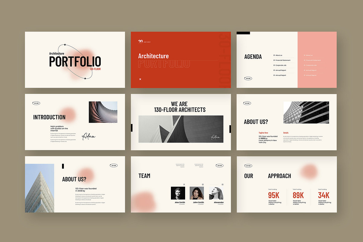Architecture Portfolio Presentation, a Presentation Template by KreateTribe (Photo 3 of 6)
