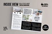 Real Estate Tri-Fold Brochure Canva, a Brochure Template by CreativeVinesStore (Thumbnail 3 of 6)