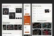 Modern Fitness & Gym Studio Website, an UI Kit Template by peterdraw (Thumbnail 2 of 7)
