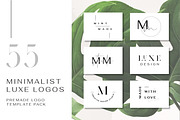 55 Minimalist Luxe Logos, a Branding & Logo Template by Mint Made (Thumbnail 1 of 17)