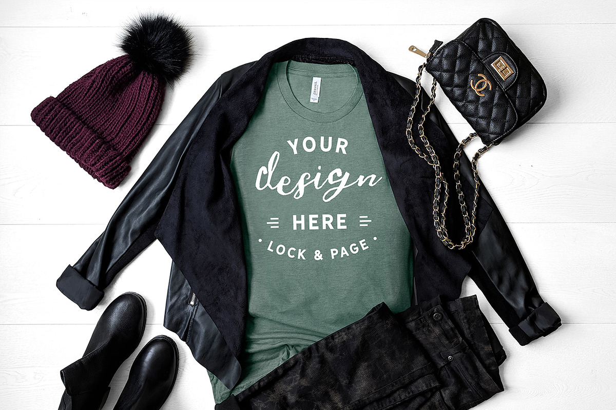 T-Shirt Mockup Bundle Bella Canvas, a Shirt Mockup by lock and page (Photo 17 of 71)