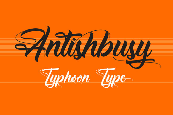 Antishbusy font preview 3
