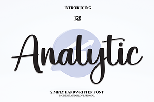 Analytic Script Font