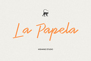 La Papela Aesthetic Script Font, a Script Font by Hishand Studio (Thumbnail 1 of 8)