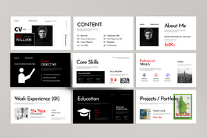 Resume Presentation Template, a Presentation Template by MightyDesign