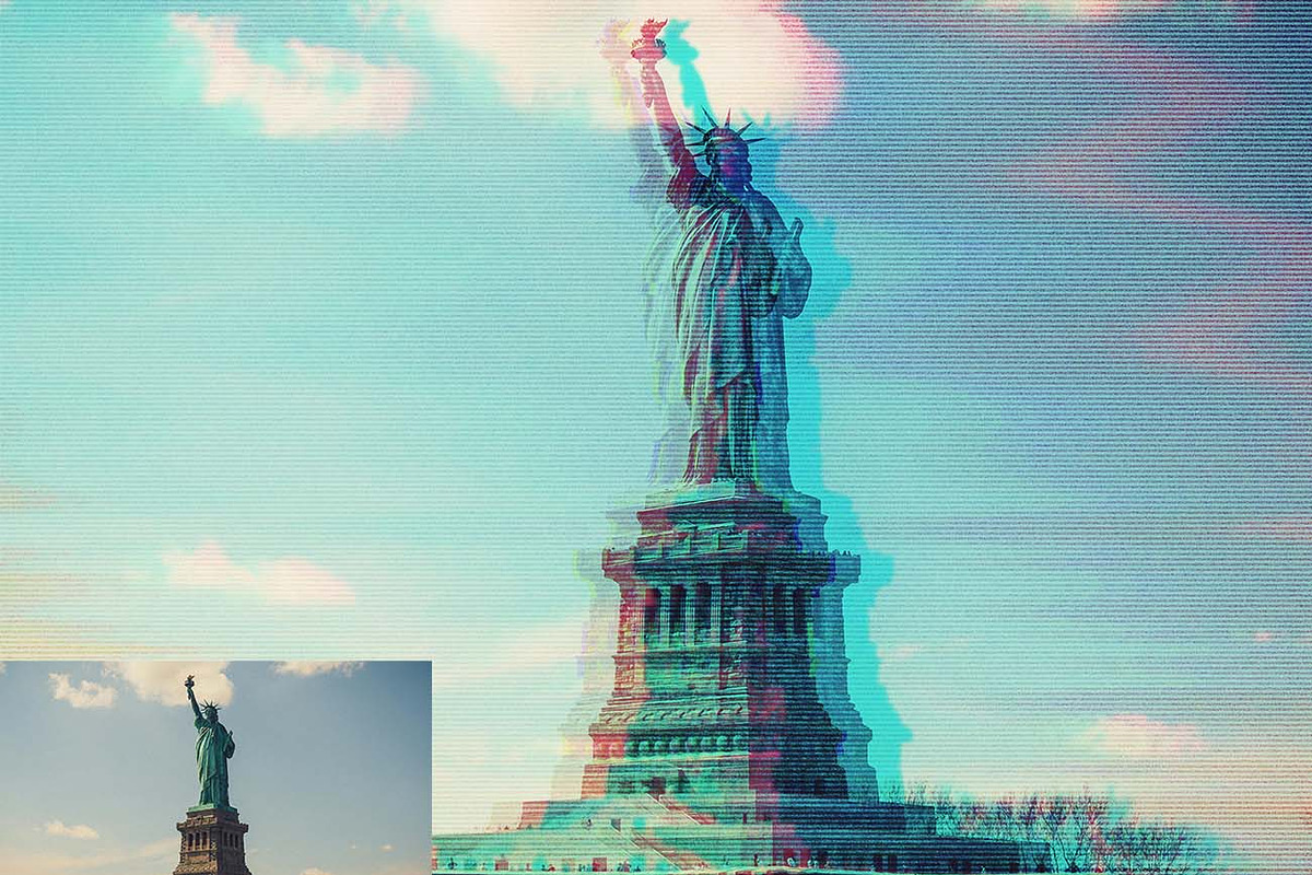Retro Anaglyph 3D FX Ps Action, an Action Add-On by Studio Retouch (Photo 7 of 16)