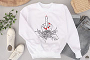 Middle finger Svg Png Eps, a Person Illustration by Skliarova (Thumbnail 4 of 4)