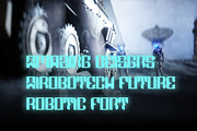 Airobotech - Future Sans Serif Font, a Sans Serif Font by Dhabee (Thumbnail 4 of 7)