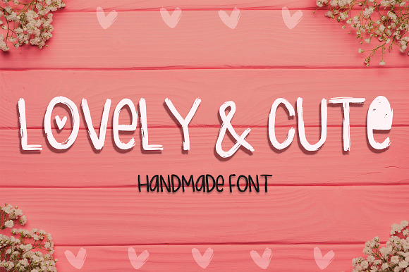 Lovely & Cute - 3 Handmade fonts! preview 8