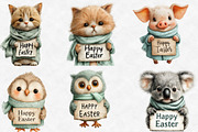 Easter Animals Clipart, an Illustration by Designworld (Thumbnail 2 of 6)