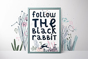 Black Rabbit | Patterns, a Pattern Graphic by Daria Miazhevich (Thumbnail 6 of 7)