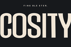 Cosity Display Serif Font