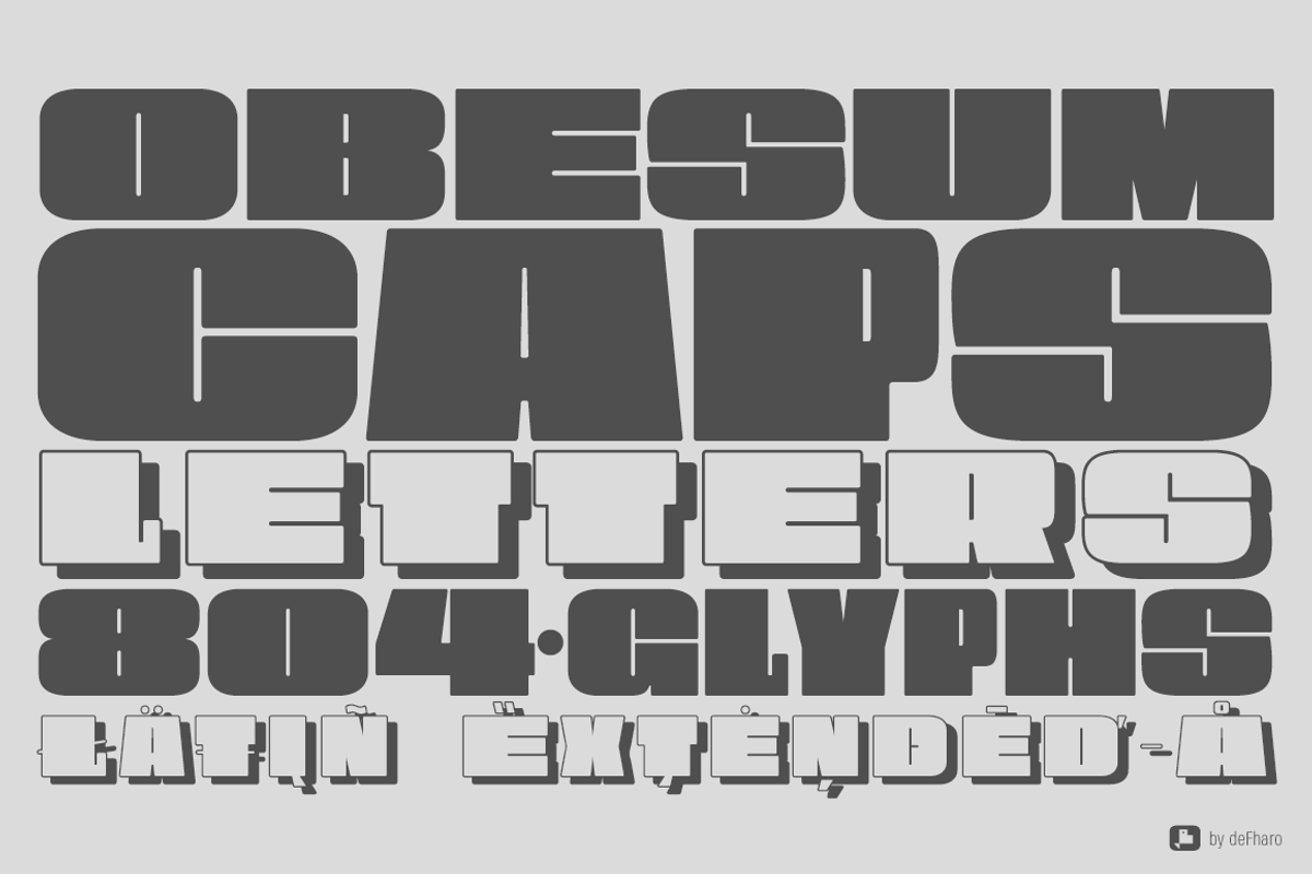 Obesum Caps -2 fonts- preview 6