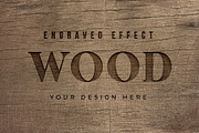Engraved Wood Text Mockups, a Mockup by Medialoot (Thumbnail 3 of 5)