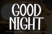 Good Night, a Sans Serif Font by InermediaSTUDIO (Thumbnail 1 of 7)