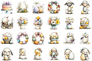 Easter Clipart Violet Easter, an Illustration by Sublimation Artist (Thumbnail 2 of 7)