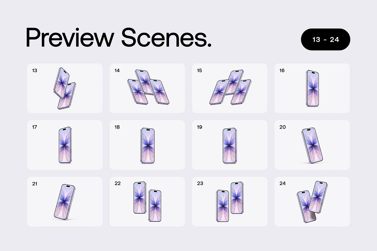 iPhone 17 - 24 Mockups Scenes, an iPhone Mockup by Asylab (Photo 3 of 61)