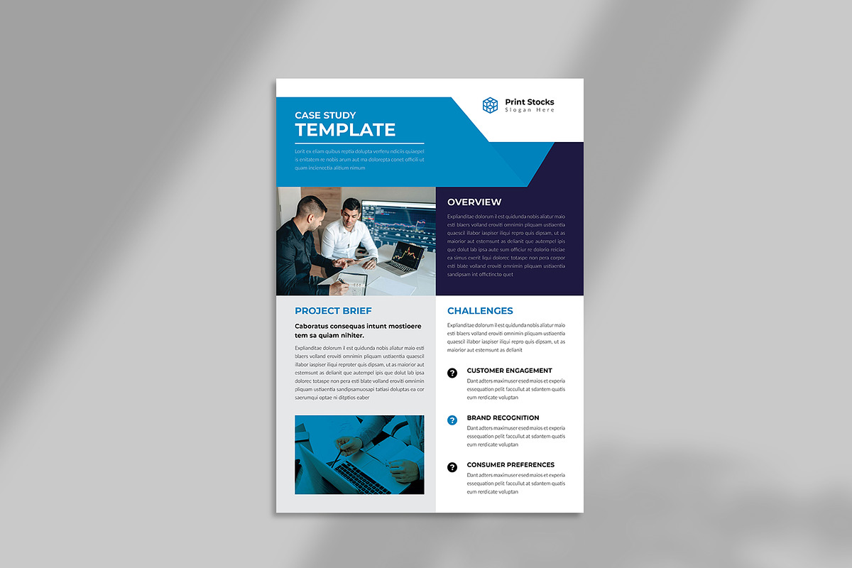 Modern Case Study Flyer preview 4