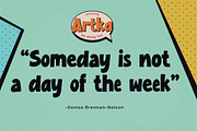 Artka - Fun Display Font, a Font by Gassstype (Thumbnail 6 of 8)