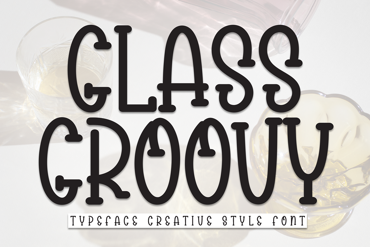 Glass Groovy | Script Font, a Script Font by Scratchones (Photo 1 of 8)