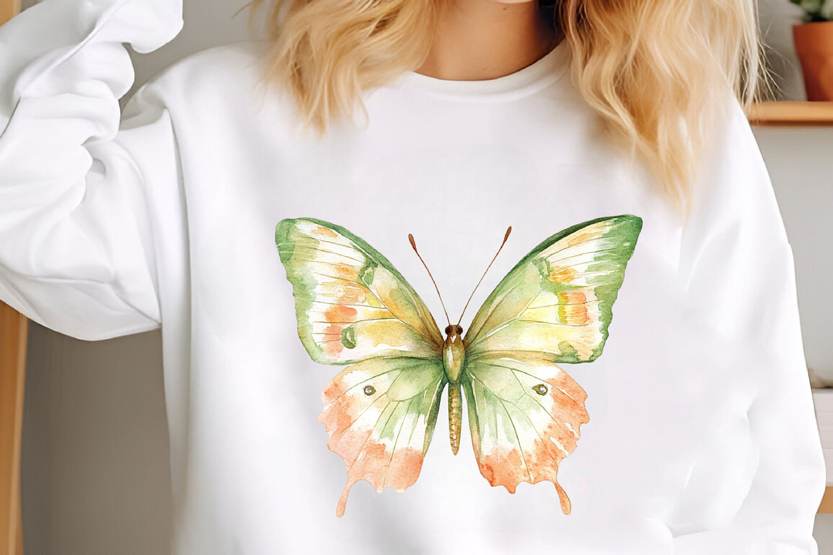 Watercolor Spring Butterfly Clipart, an Animal Illustration by designcity5 (Photo 4 of 5)