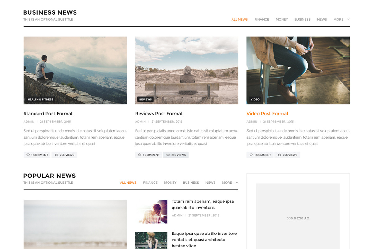 News Magazine - Review & News Portal, a WordPress Template by ThemeREX (Photo 4 of 5)