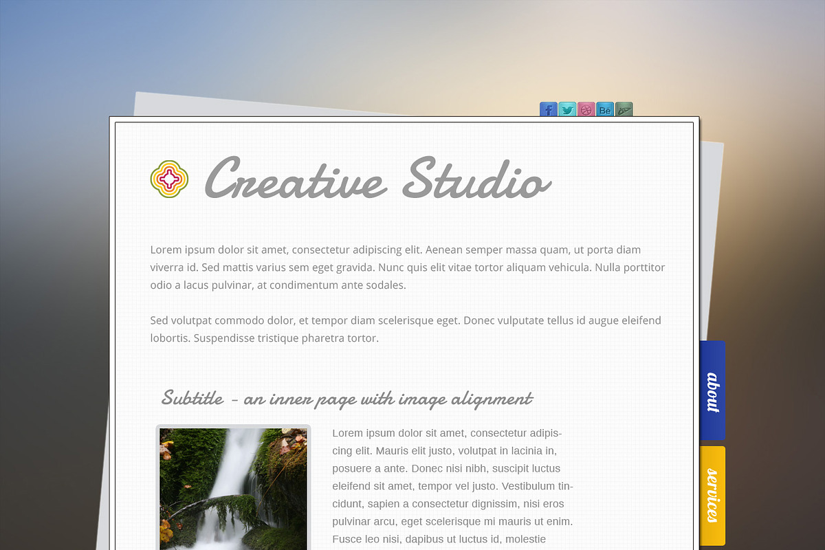 Creative Portfolio PSD, a Websites & App Template by Crazyleaf (Photo 4 of 4)