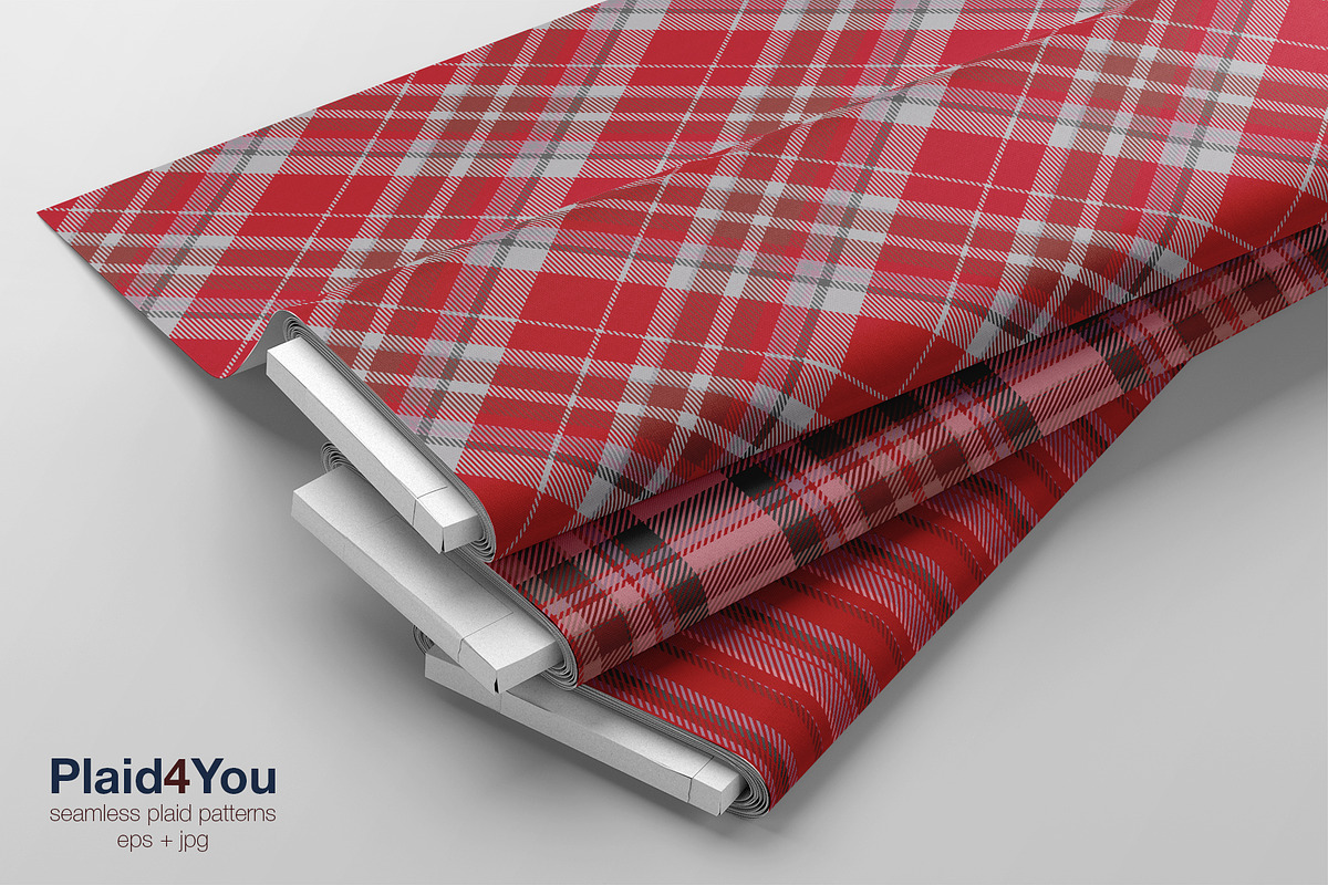 #47 Red Fashion Patterns, a Pattern Graphic by Plaid4You (Photo 3 of 9)