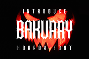 Bakurry, a Sans Serif Font by lelevien (Thumbnail 1 of 5)