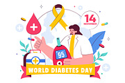 11 World Diabetes Day Illustration, a Healthcare Illustration by denayunebgt (Thumbnail 4 of 5)