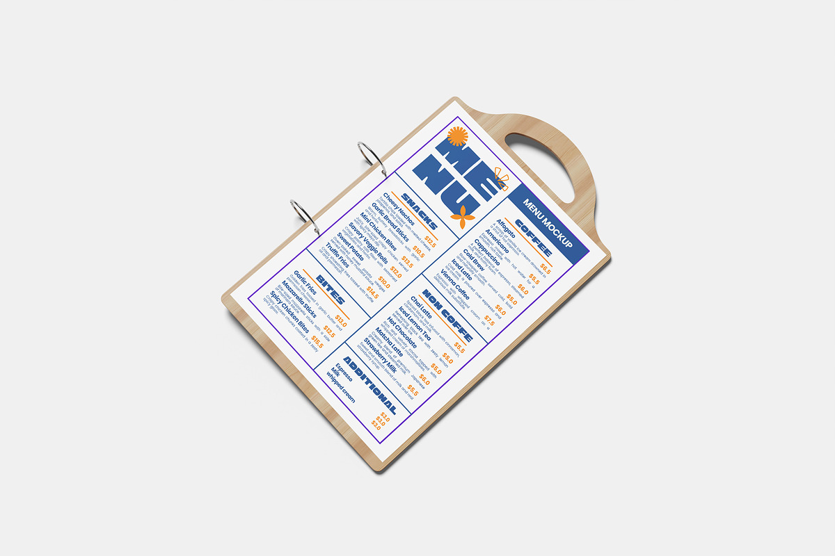 Menu Mockup, a Packaging Mockup by Hazzpro_Std (Photo 4 of 5)