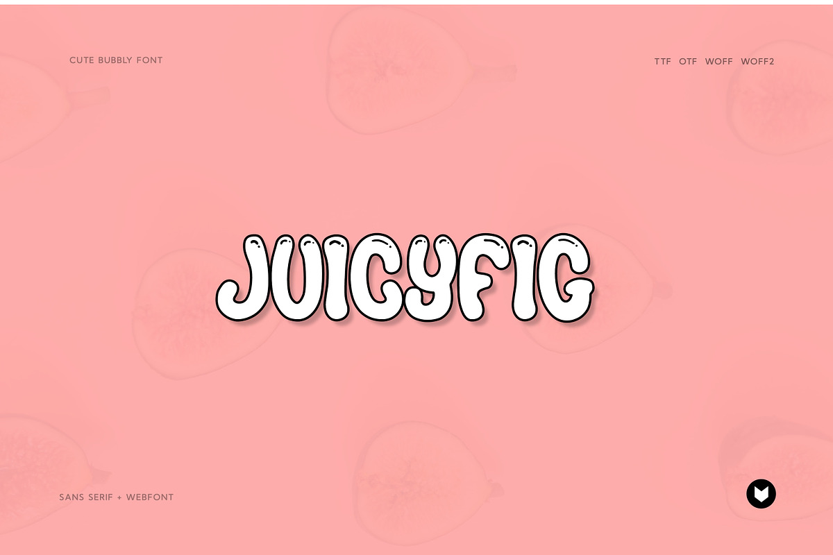 Juicyfig funny kids Typeface, a Font by Foxtype (Photo 1 of 4)
