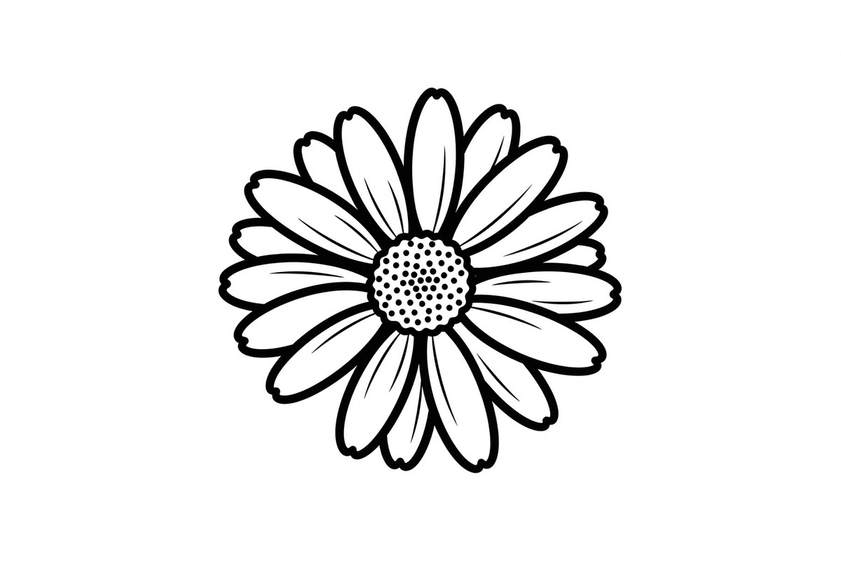 Daisy Flower Line Art Vector Bundle0, an Illustration by jahid234 (Photo 31 of 51)