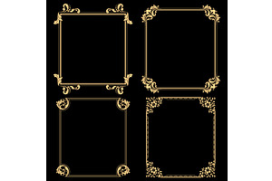 Decorative line art frames for, an Object Graphic by RODINA