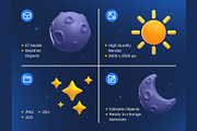 Weather 3D Icons, an Object 3D Model by Rakata Studio (Thumbnail 2 of 7)