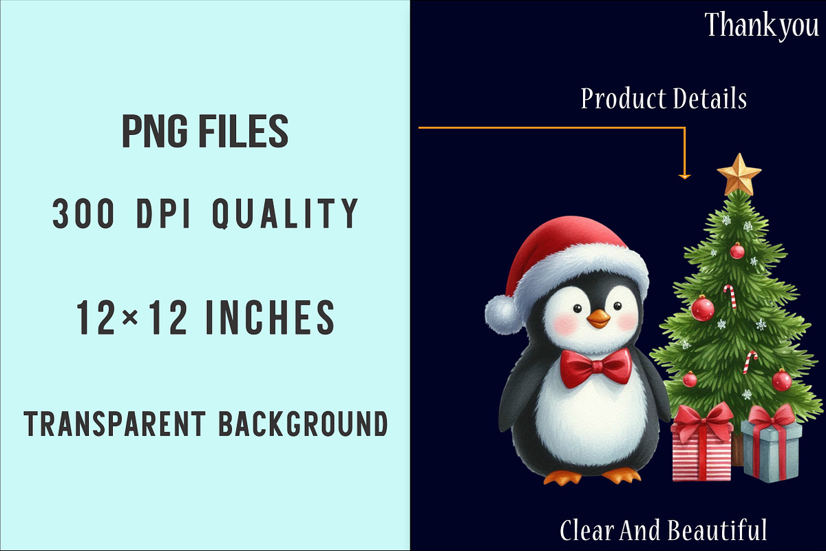 Cute Penguins Clipart Bundle, an Illustration by SinaCreation (Photo 6 of 7)