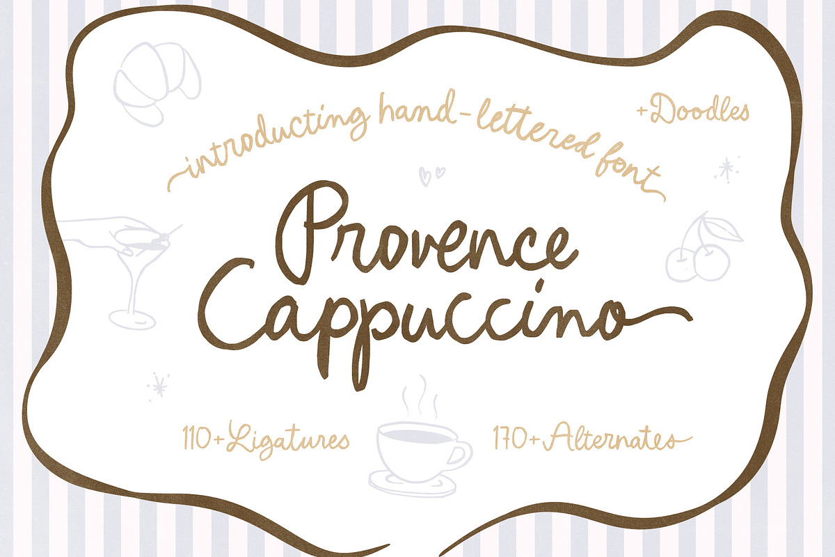 Provence Cappuccino Script & Doodles, a Handwritten Font by Ivan Rosenberg (Photo 11 of 12)