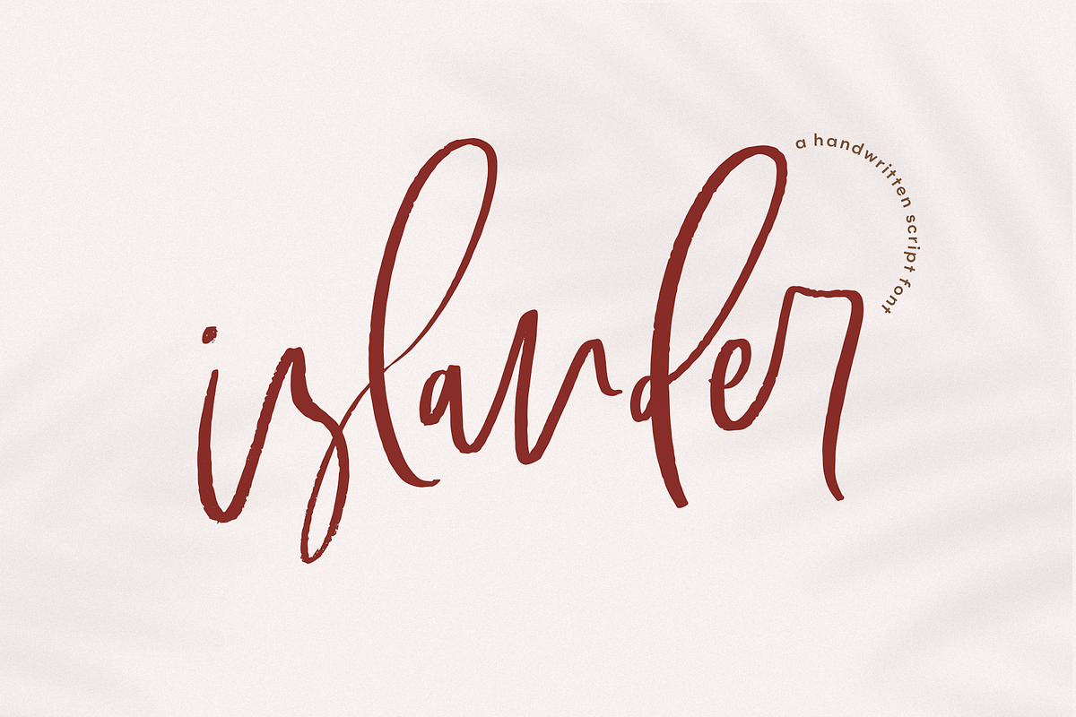 Islander | Handwritten Script Font