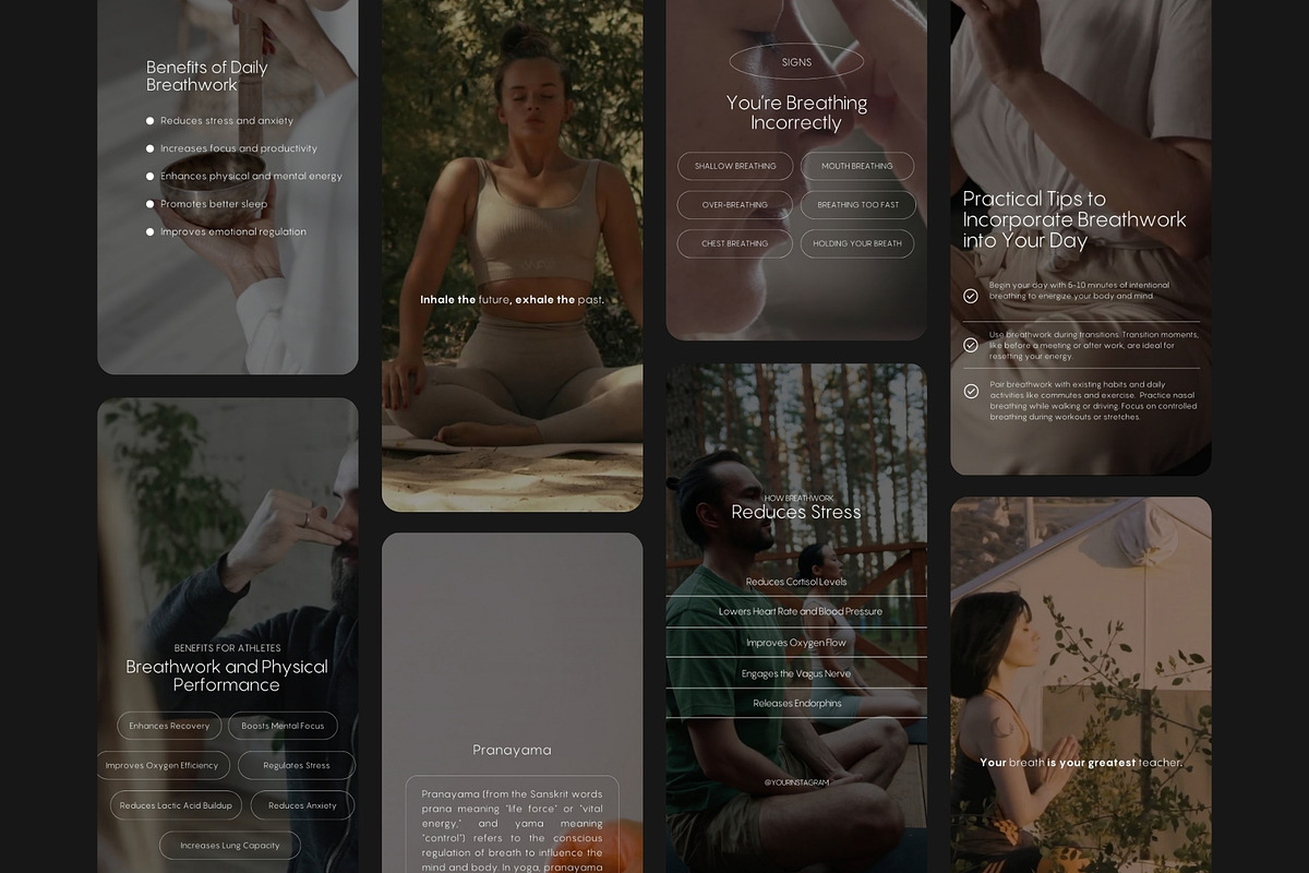 Breathwork Instagram Template Reels, a Social Media Template by Terraa Studio Design (Photo 4 of 8)