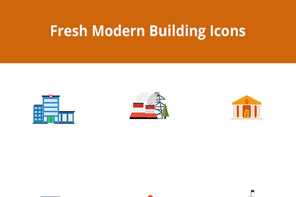 Fresh Modern Buildings Vector Set