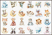 Baby Animal Nursery Sublimation Clip, an Illustration by Sublimation Artist (Thumbnail 3 of 6)