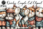 Couple Cat Clipart, an Illustration by Daily.Designs (Thumbnail 1 of 5)