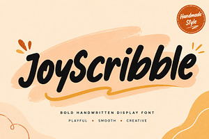 JoyScribble – Bold Handwritten Font, a Handwritten Font by Wow Magic