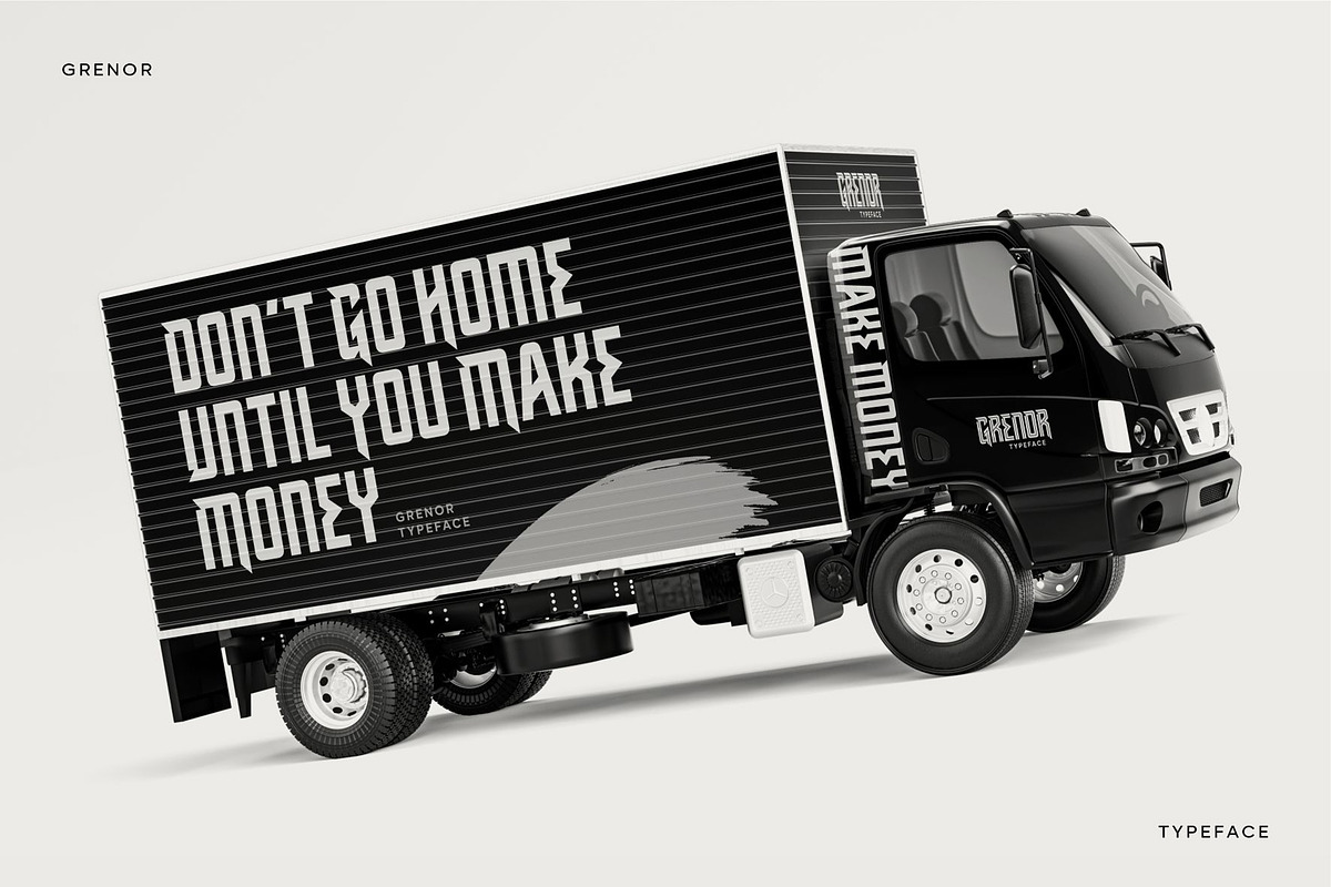 Grenor | Aggressive Display Fonts, a Sans Serif Font by Digitype Studio (Photo 5 of 11)