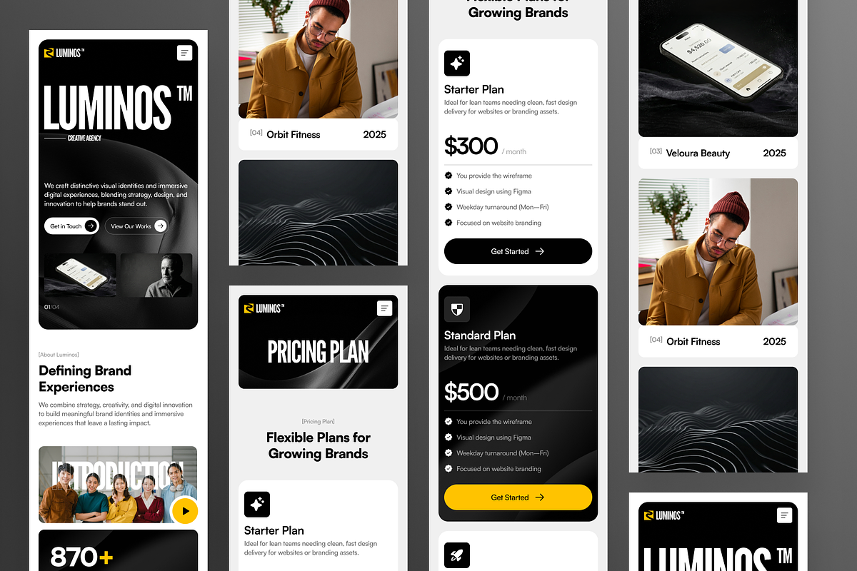 Luminos - Creative Agency Website, a Landing Page Template by SLAB! Design (Photo 5 of 5)