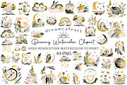 Dreamy Watercolor Clipart, an Illustration by DreamCafeArt (Thumbnail 1 of 6)