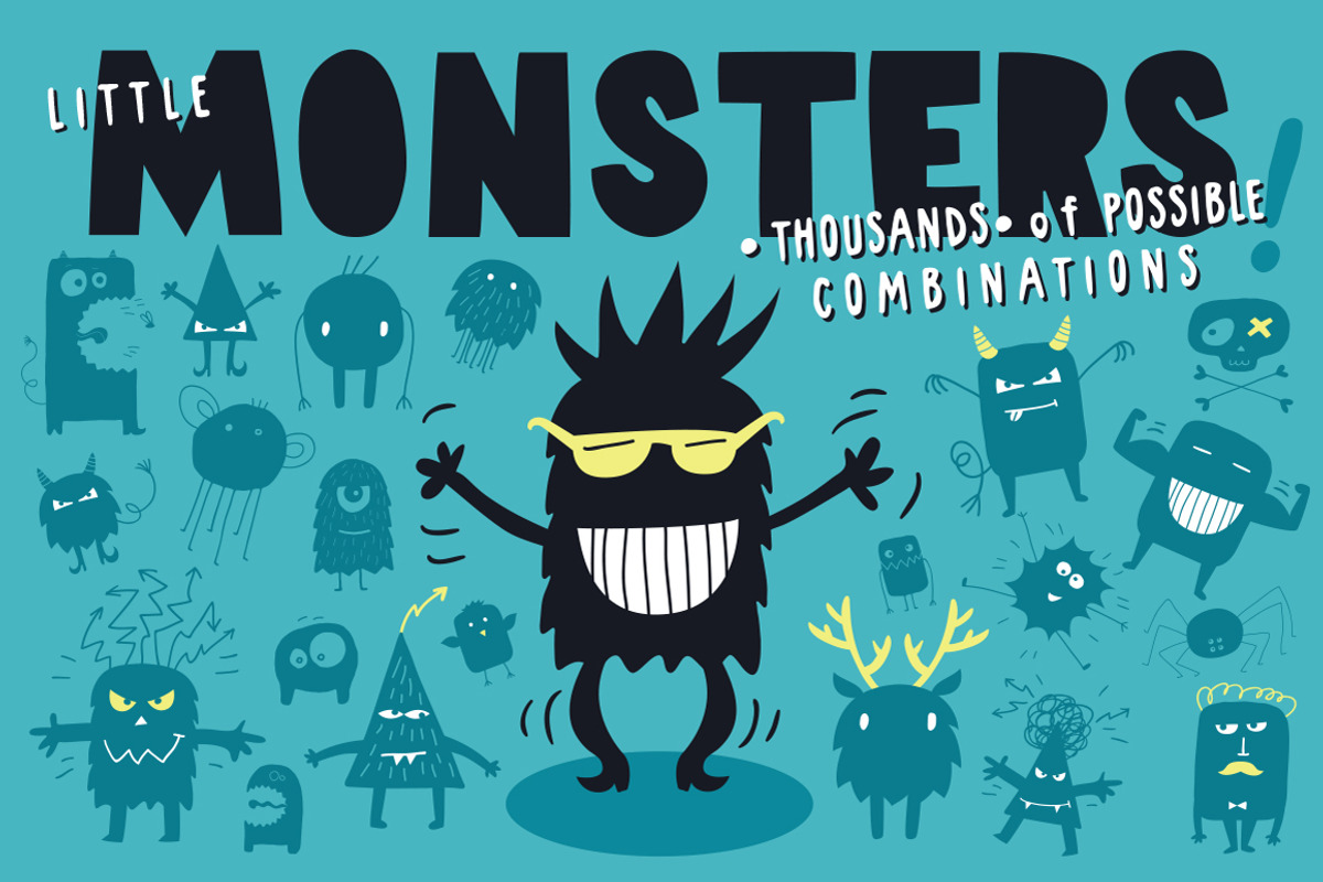 The Little Monsters Creator - Ai/Ps, an Animal Illustration by Vitek Graphic (Photo 1 of 10)