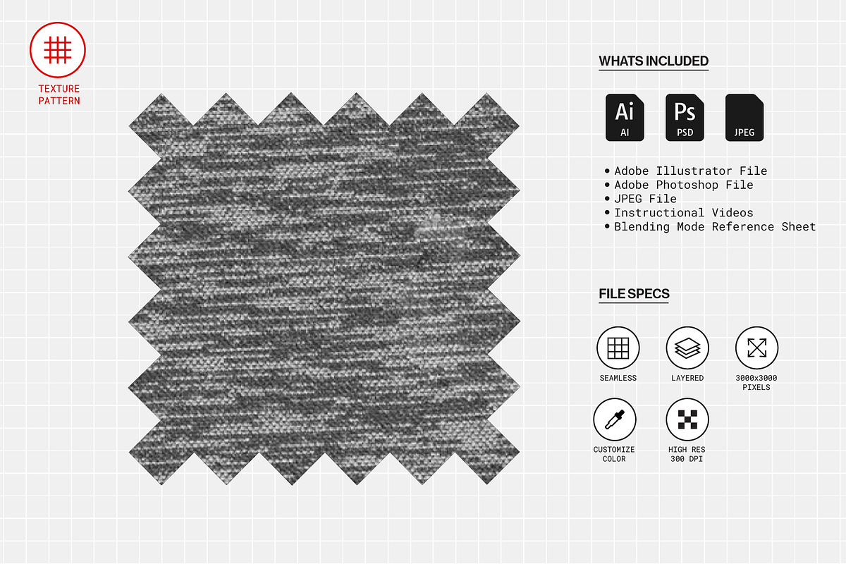 Heather Streak Pattern, a Pattern Graphic by Swatch Supply (Photo 2 of 7)