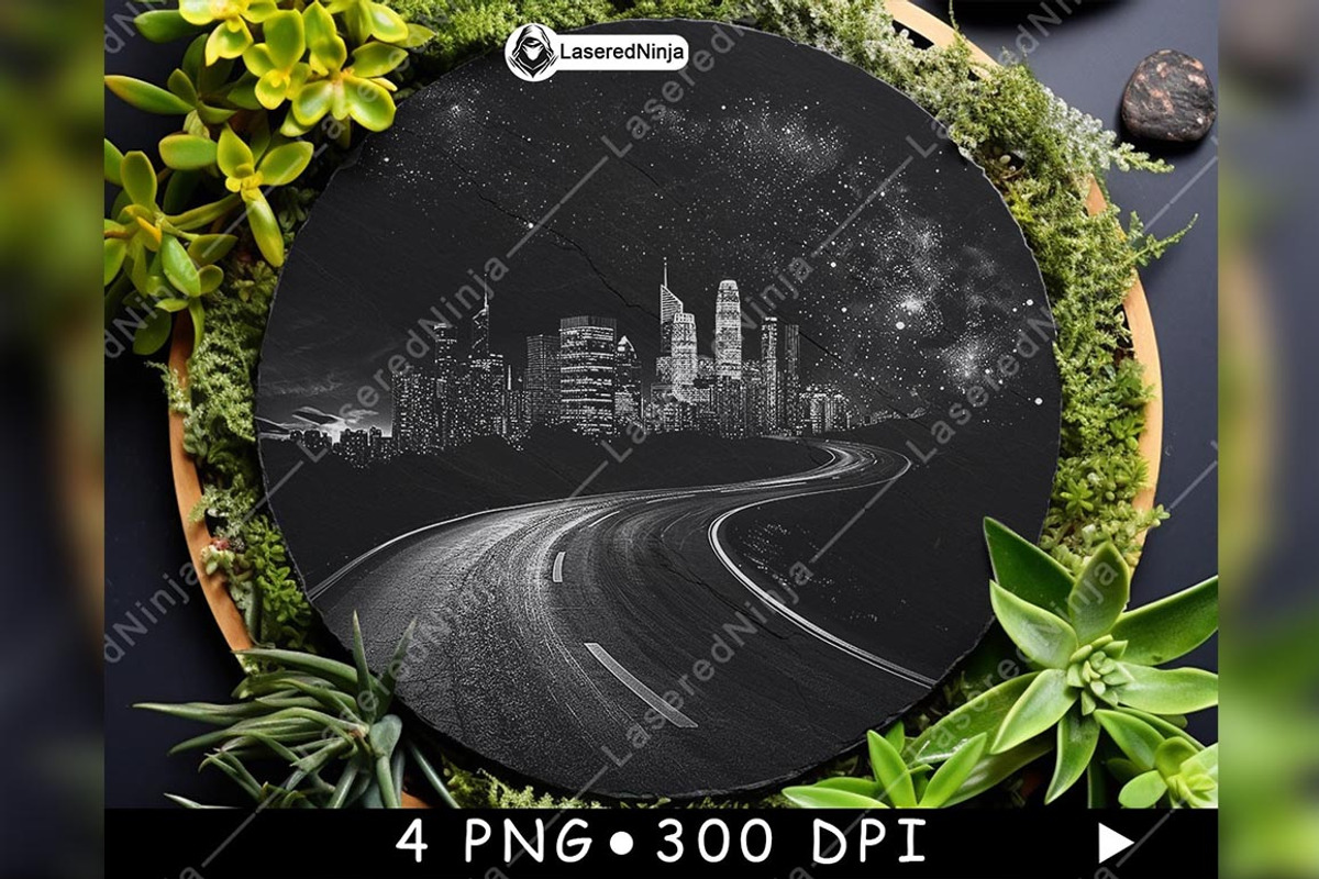 Winding Road to Urban City Travel, a Background Graphic by LaseredNinja (Photo 4 of 7)