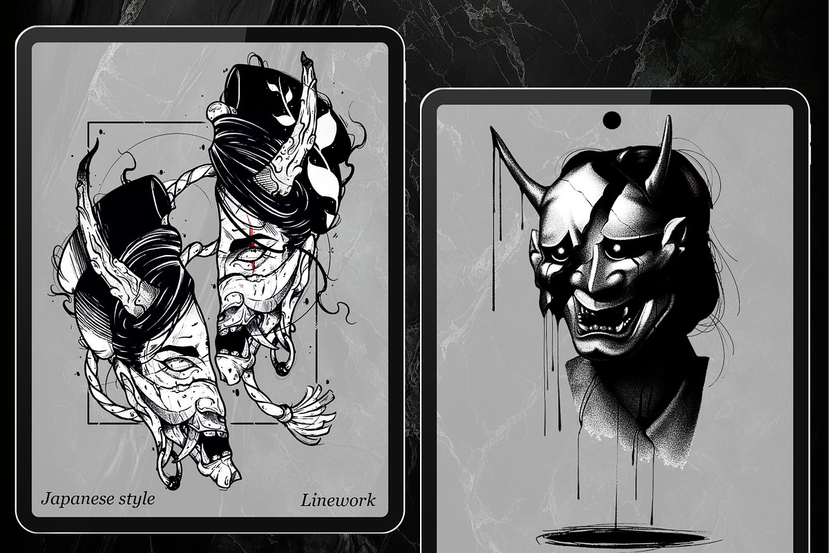 Procreate Tattoo Flash Bundle, a Brush Add-On by ProcreateInk (Photo 6 of 7)